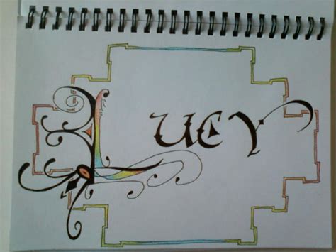 Calligraphy Lucy By Deadonthe Inside On Deviantart