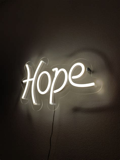 Hope Led Neon Sign Noalux Neon Signs Neon Signs Quotes Led Neon Signs
