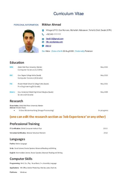 good cv template resume examples