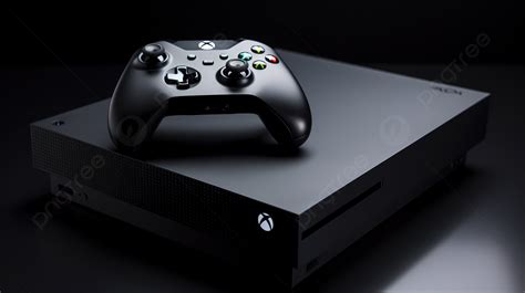 Black Xbox One Console On A Black Table Background How To Upload