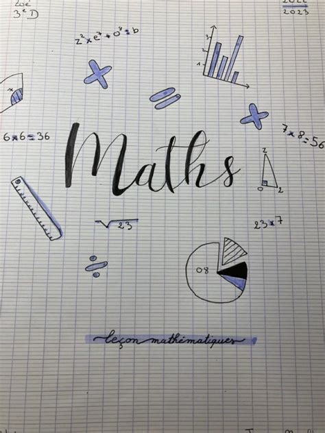 Page De Garde Cahier De Maths Eme La Galerie Hot Sex Picture