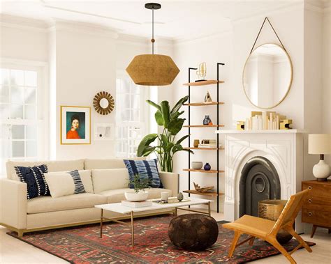 Mid Century Eclectic Living Room Bestroomone