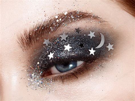 Eye Makeup Woman With Decorative Stars By Heckmannolegs Photos Ad