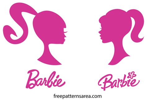 Barbie Head Svg Silhouette Vector Logo | FreePatternsArea