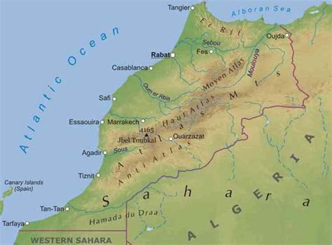 Atlas Mountains On Africa Map Zip Code Map