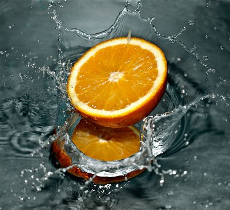 Free Images Fruit Orange Food Produce Citrus Water Splash