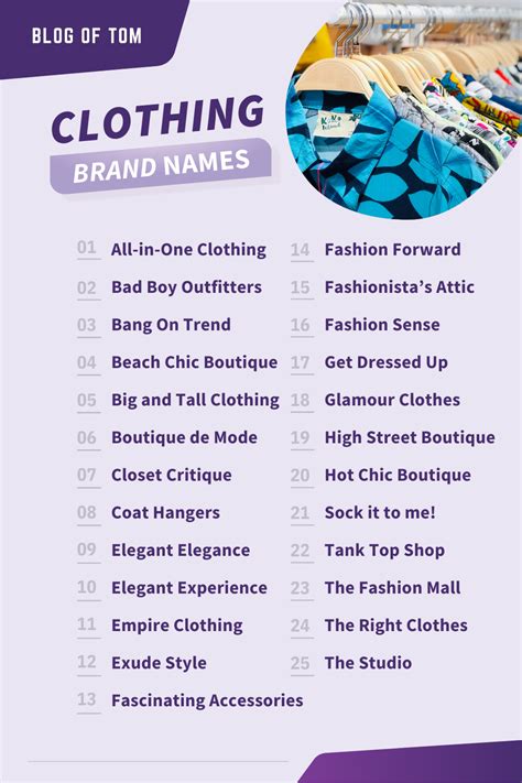 Clothing Brand Names The Best Ideas For Shop Name Ideas