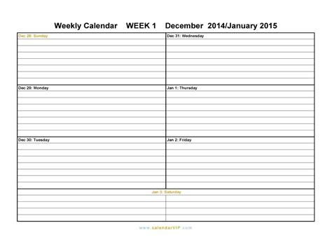 2 Week Calendar Printable Free Template Calendar Design