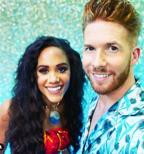 Alex Scott Strictly Come Dancing 2019 Star And Neil Jones Pictured At