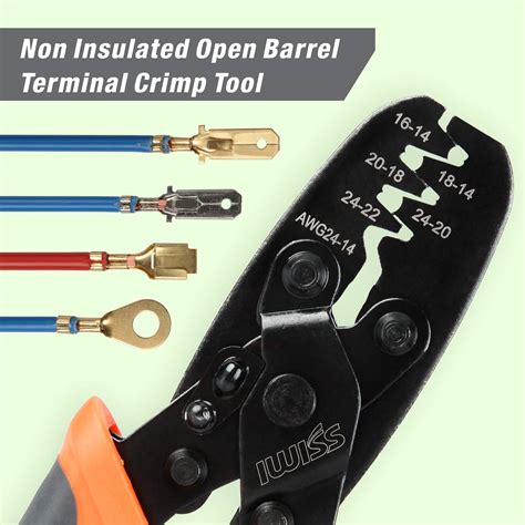 Amp Tyco Superseal Ratchet Crimping Tool Uninsulated Crimp Terminals