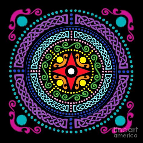 Mandala Celtic Chakras Digital Art By Kim Victoria Pixels