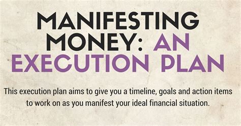 Check spelling or type a new query. Manifesting Money: An Execution Plan (+FREE Printable PDF)