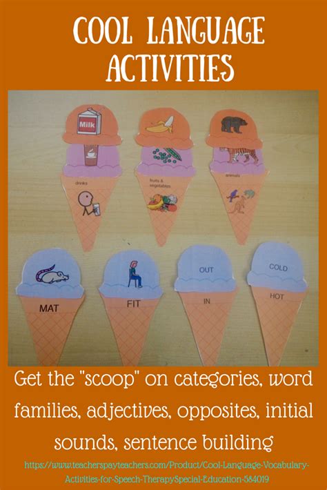 Expressive Language Sorting Activities For Speech Therapy And Special