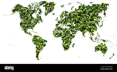Map Of The World Vegetation Cut Out Stock Images And Pictures Alamy