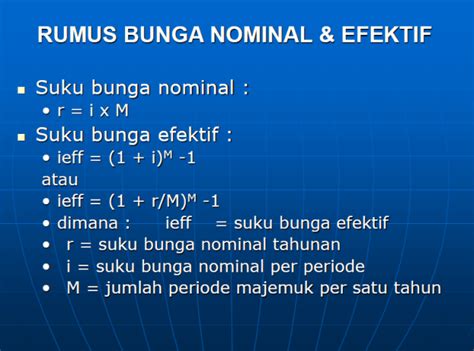 Itu terjadi justru ketika bi menaikkan suku bunga acuan dari 4,25% menjadi 6,25%. SUKU BUNGA EFEKTIF DAN SUKU BUNGA NOMINAL | DuniaKuMu ...