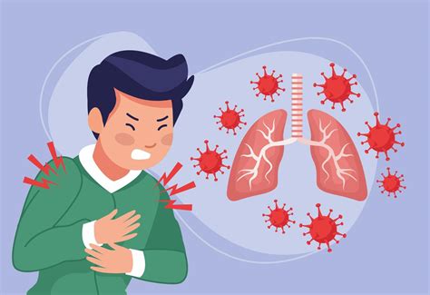 Young Sick Man With Chest Pain And Lungs 1256852 Vector Art At Vecteezy