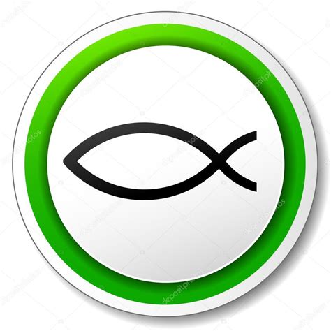 Vector Jesus Fish Icon — Stock Vector 53668321