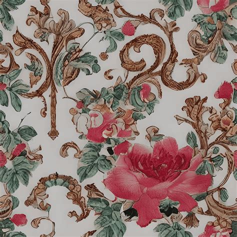 Aristocrat Chintz Pattern On White Porcelain Creative Fabrica