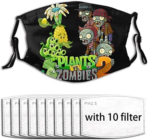 Plants Vs Zombies Unisex Breathable Face Mask Windproof Sports Scarf
