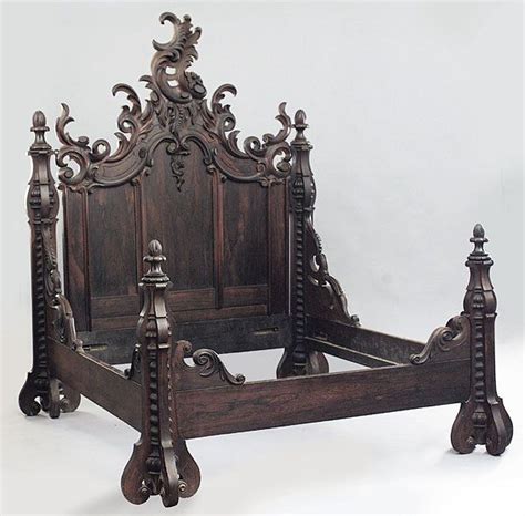 Either wood or iron furniture is suitable for this purpose. A Fine American Rococo Carved Rosewood Bedroom Set, mid ...