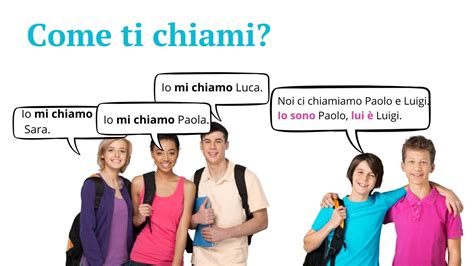 Lezione 1 Come Ti Chiami Litalianoacasatua