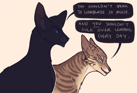 Crowfeather And Heathertail By Trunswicked Warrior Cats Comics Warrior Cats Funny Warrior