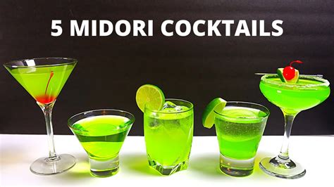 Midori Cocktails 5 Midori Recipes Part 1 Youtube