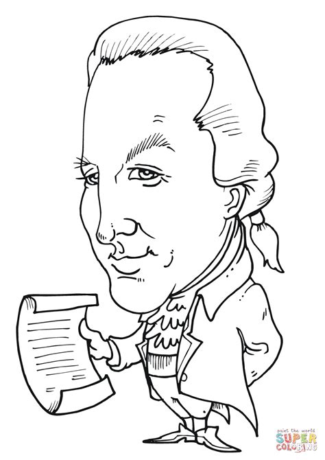 Everyday dress of the american colonial period coloring book by peter f. John Adams caricature coloring page | Free Printable ...