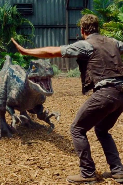 Chris Pratt Talks To Raptors In Terrifying New Jurassic World Trailer Jurassic World Blue
