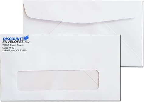 6 34 3 58 X 6 12 Poly Window Business Envelopes Discount Envelopes