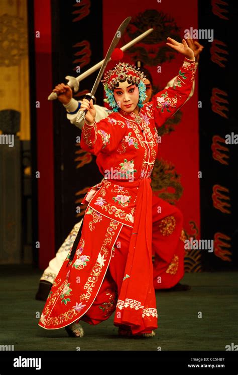 Female Peking Opera Performer Beijing China Stock Photo Alamy