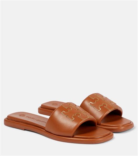 Top 94 Imagen Brown Leather Tory Burch Sandals Vn