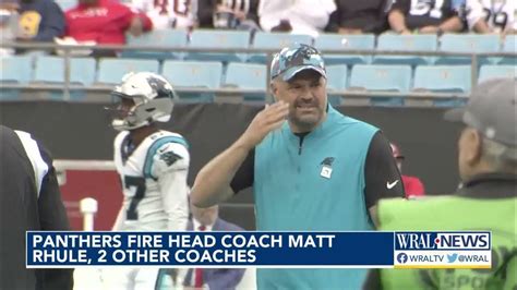 carolina panthers fire head coach matt rhule youtube