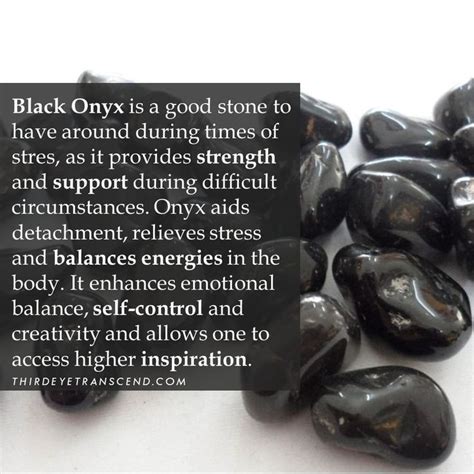 Thirdeyetranscend On Instagram Black Onyx Enhances Emotional Balance