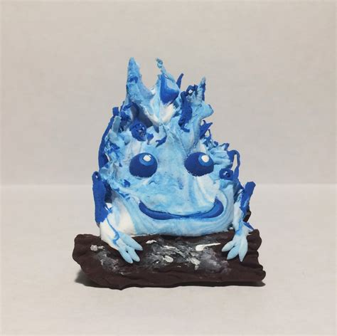 Blue Calcifer Calcifer Fire Demon From Howls Etsy