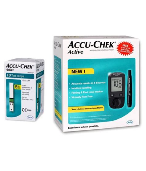 Buy Accu Chek Active Glucometer Free Test Strips Online
