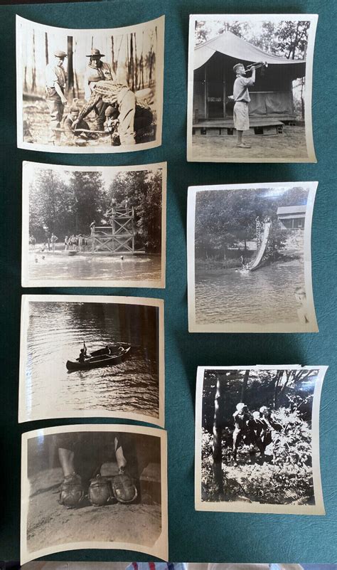 Vintage Boy Scout Camp Snapshots Photographs S S Ebay