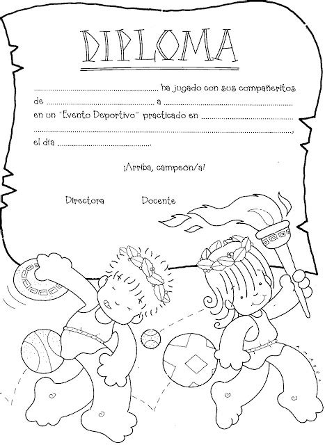 Dibujos De Diplomas Para Colorear