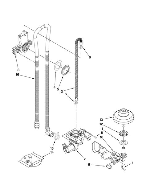 parts for kenmore elite dishwasher model 665 diagram