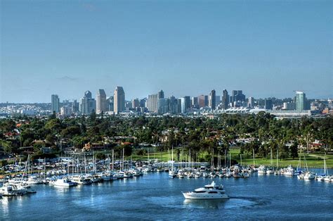 San Diego Harbor With Cityscape California Photograph By Bruce