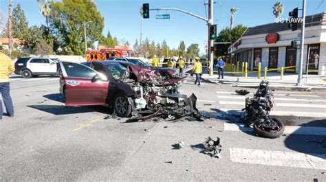 California Motorcyclist Driving 115 Mph Flies Over Car Dies After Head
