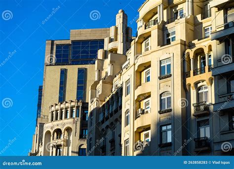 Historic Building Architecture In Bucharest Romania 2022 Editorial