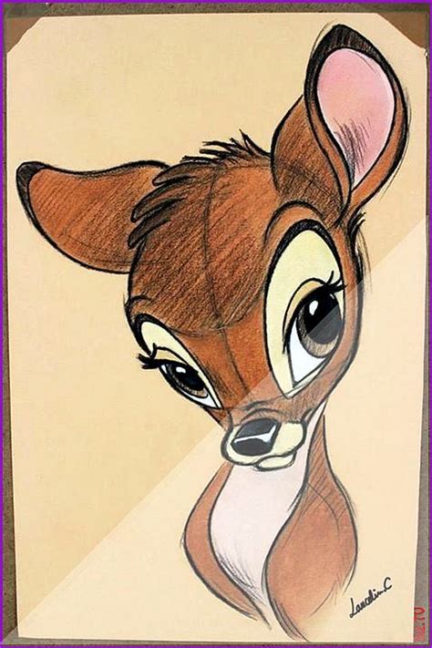Niedliches Einfaches Bambi Skizze Disney Skizze Einfaches Gekritzel