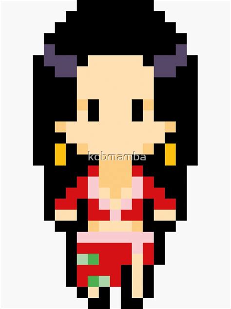 One Piece Boa Hancock Pixel Art Sticker For Sale By Kobmamba Redbubble