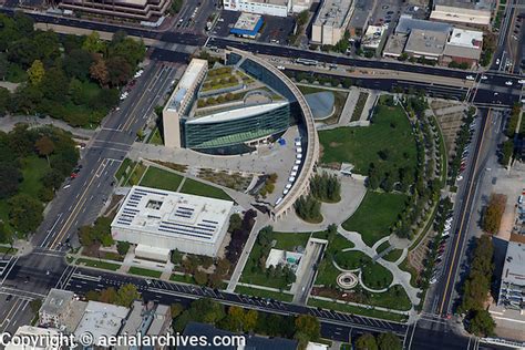 Aerial Photograph Salt Lake City Public Library And Leonardo Museum