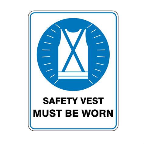 Safety Vest Must Be Worn Buy Now Discount Safety Signs Australia