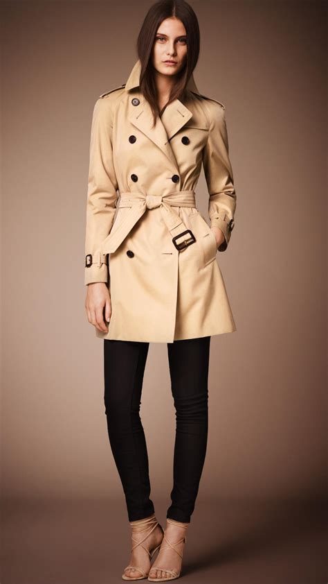Burberry The Westminster Mid Length Heritage Trench Coat In Brown Lyst