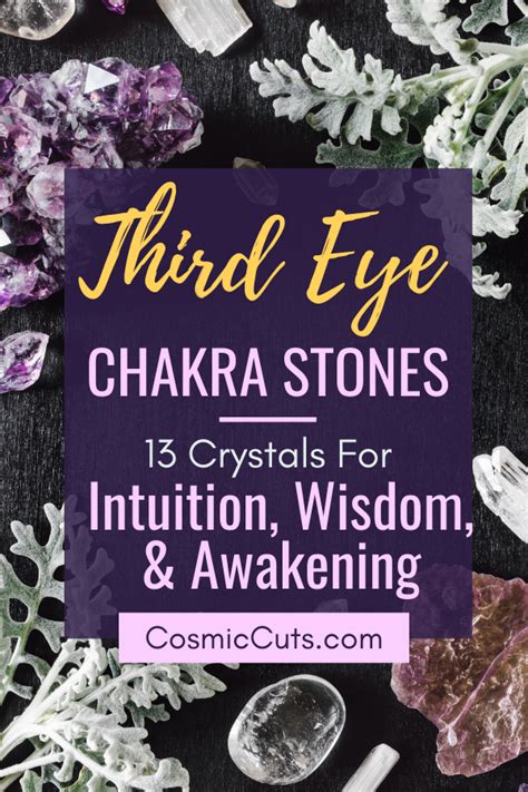 Third Eye Chakra Stones 13 Crystals For Intuition Wisdom And Awakenin