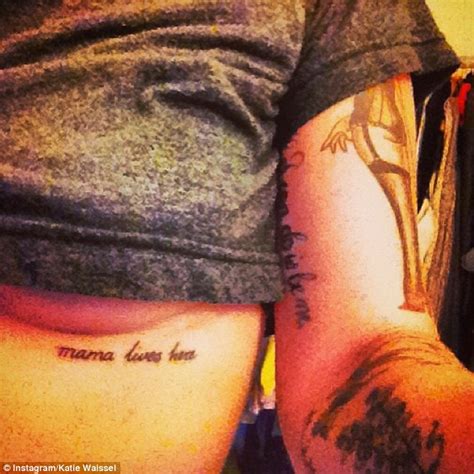 Katie Waissel Debuts Latest Tattoo Mama Lives Here Inked Below Her