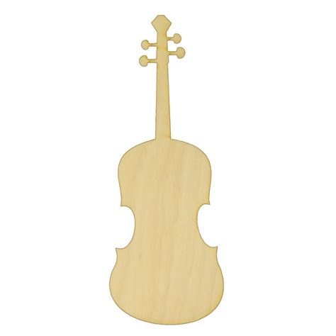 Violin Wood Cutout Music Themed Wood Cutouts Unfinished Wood